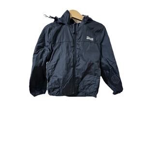 KOREAN FASHION Polham Boy’s Navy Rain Jacket with Hoodie Size 5